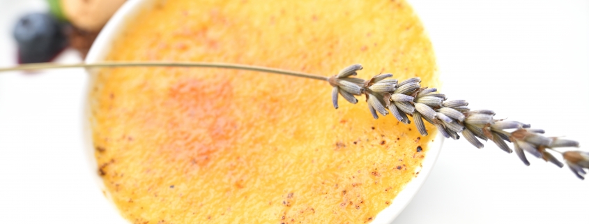 Lavender crème brûlée